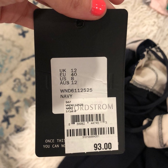 Nordstrom Sexy navy blue dress - Picture 3 of 5